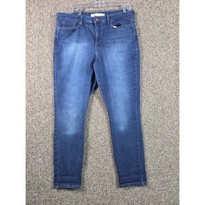 Levi Strauss Signature Skinny Jeans Womens 14 Blue Mid Rise Denim Street Wear